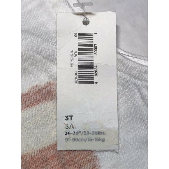 Old Navy Girl's Size 3T Tank Top Sleeveless Wild And Free Flag Graphic White New - Picture 3 of 10